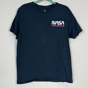 NASA Astronaut Black Graphic T-shirt M